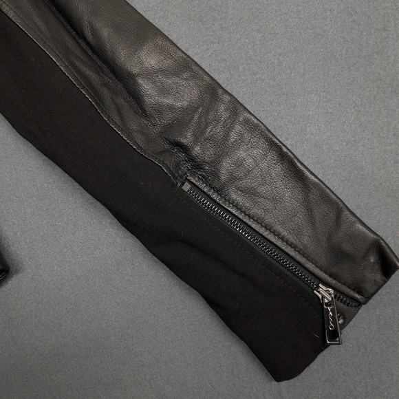 Vakko Black Women's Leather Jacket Size Medium - Picture 9 of 12